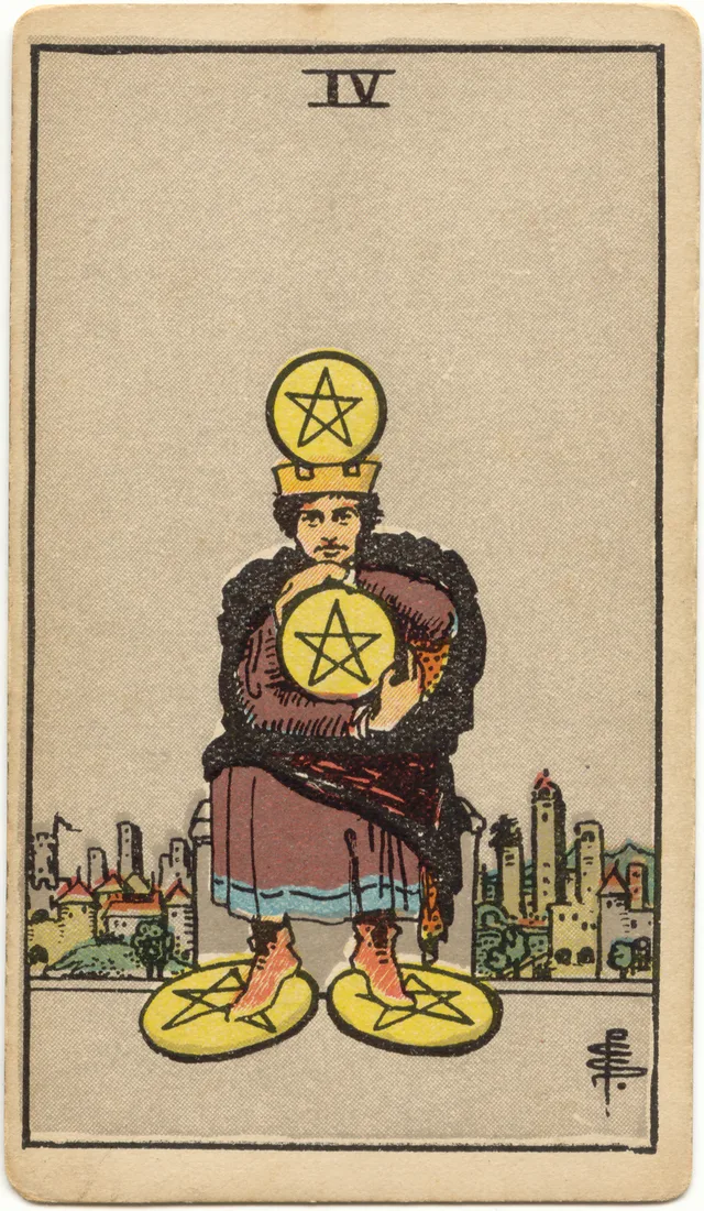 Four of Pentacles tarot card