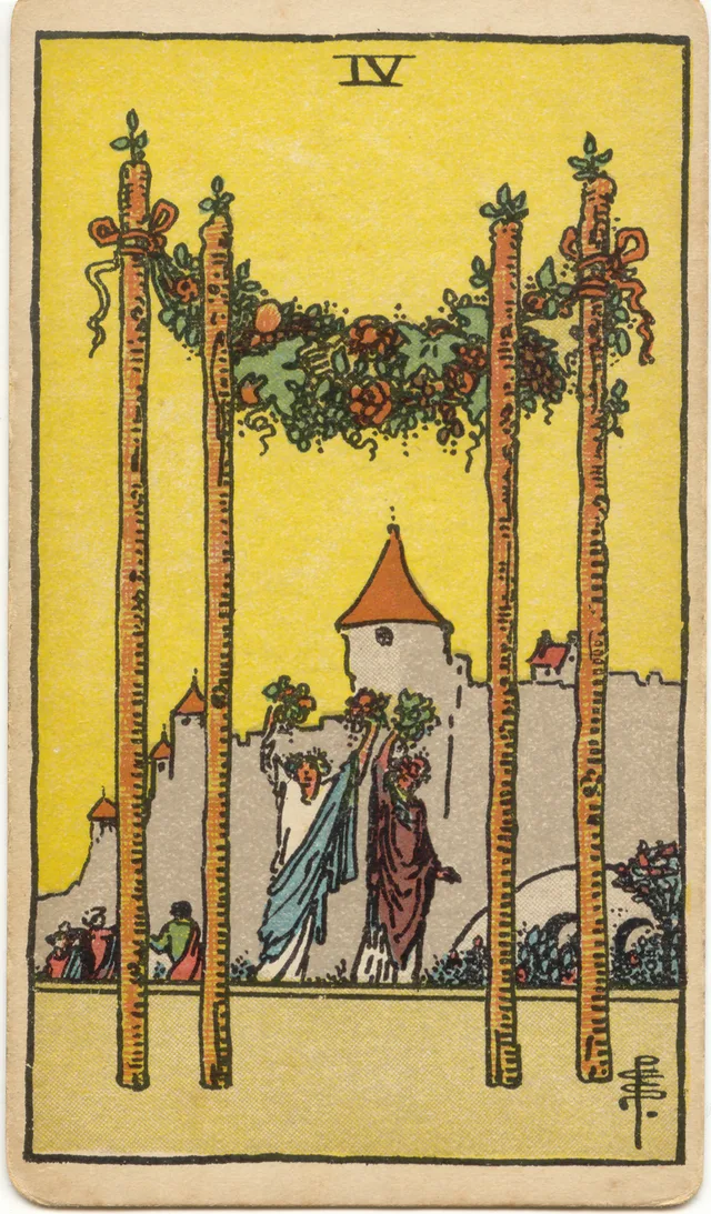 Four of Wands tarot card