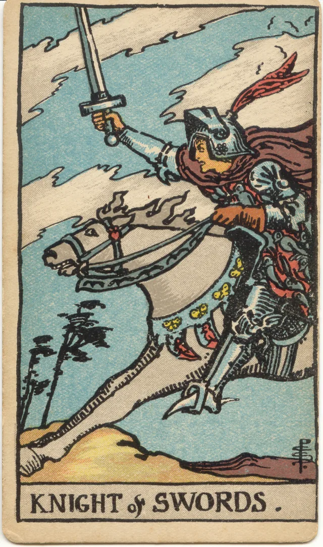 Knight of Swords tarot card
