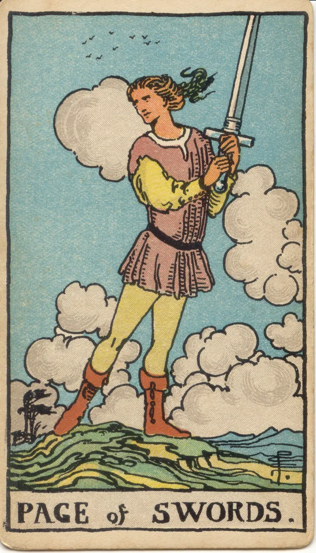 Page of Swords tarot card