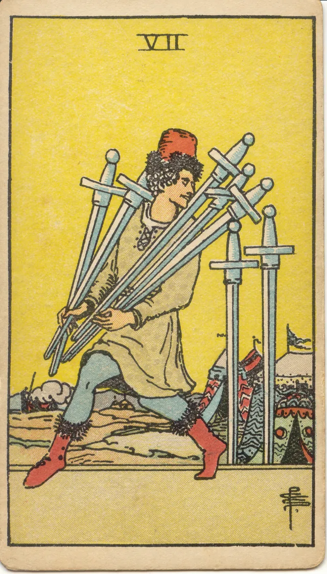 Seven of Swords tarot card