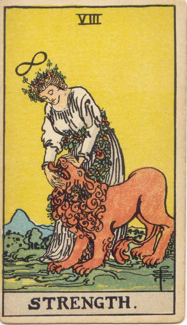 Strength tarot card