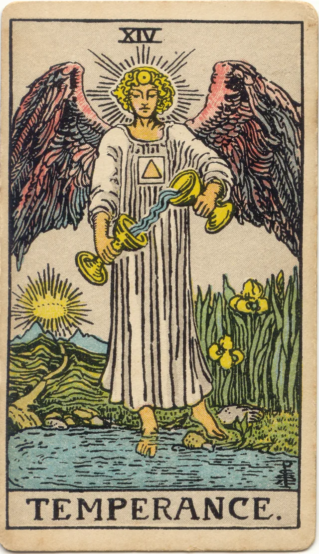 Temperance tarot card