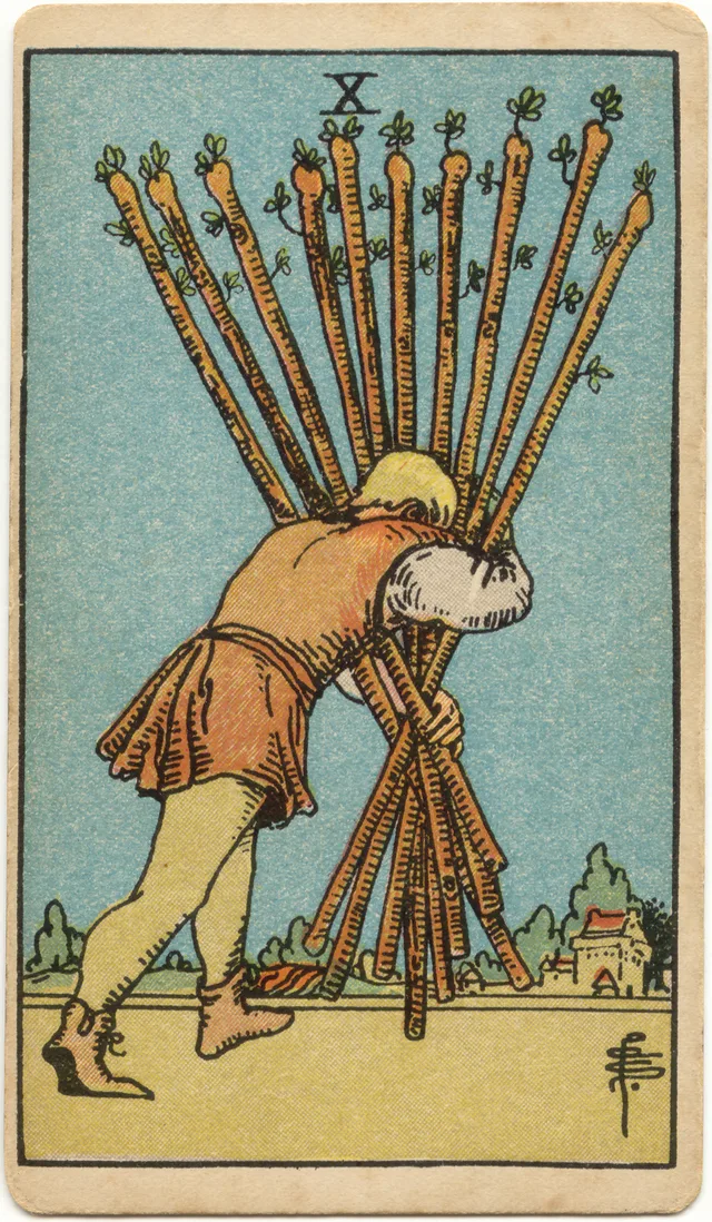 Ten of Wands tarot card