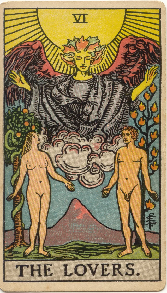 The Lovers tarot card