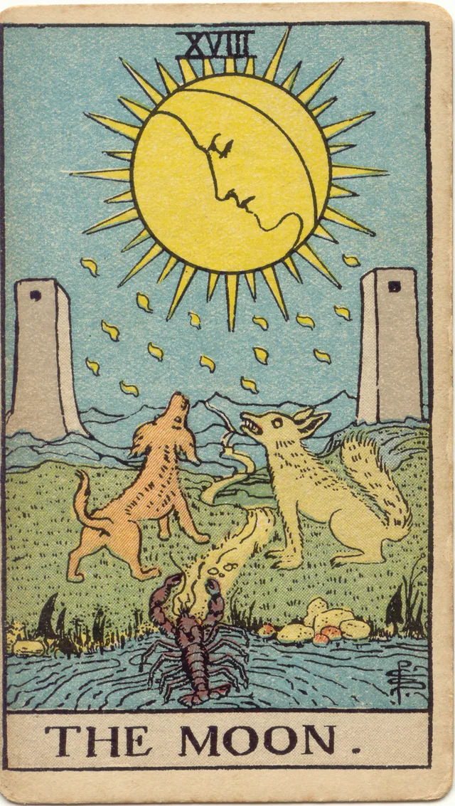 The Moon tarot card