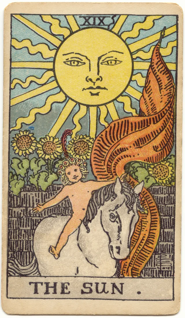 The Sun tarot card