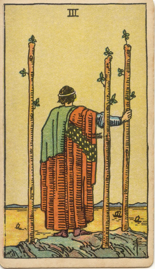 Three of Wands tarot card