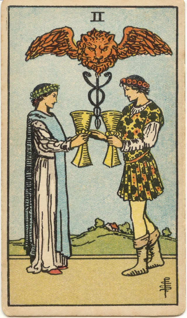 Two of Cups tarot card